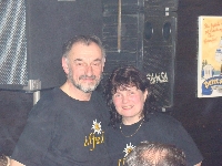 Alfred und Uschi nach dem Auftritt