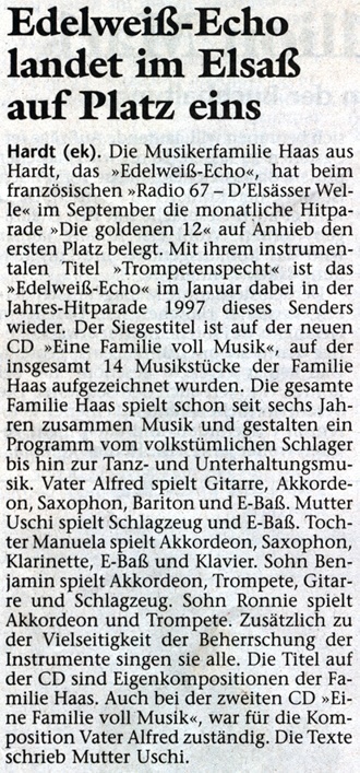 Schwarzw?lder Bote (22./23.11.1997)